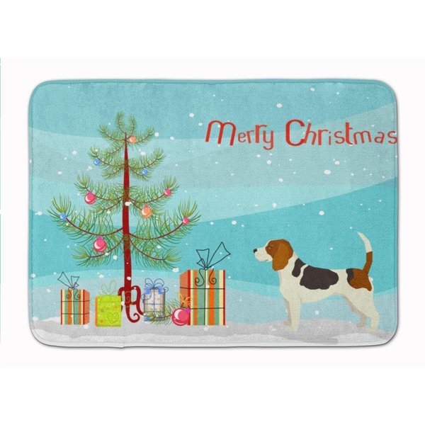 Carolines Treasures Beagle Christmas Tree Machine Washable Memory Foam Mat CK3519RUG